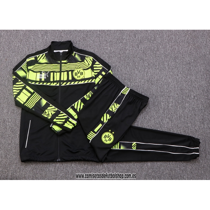 Chandal de Chaqueta del Borussia Dortmund 22-23 Negro